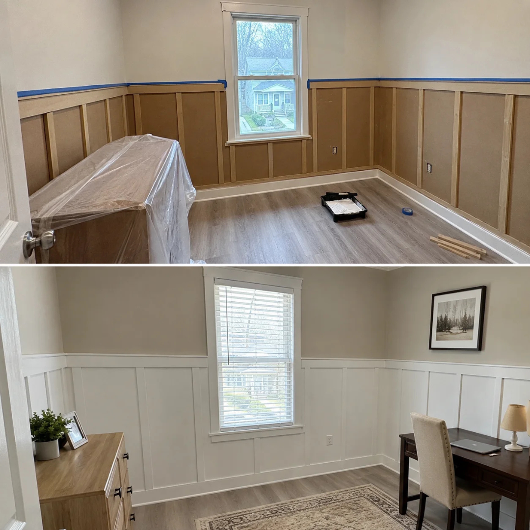 Hallway wallpaper removed and walls prepped in Brookfield, IL